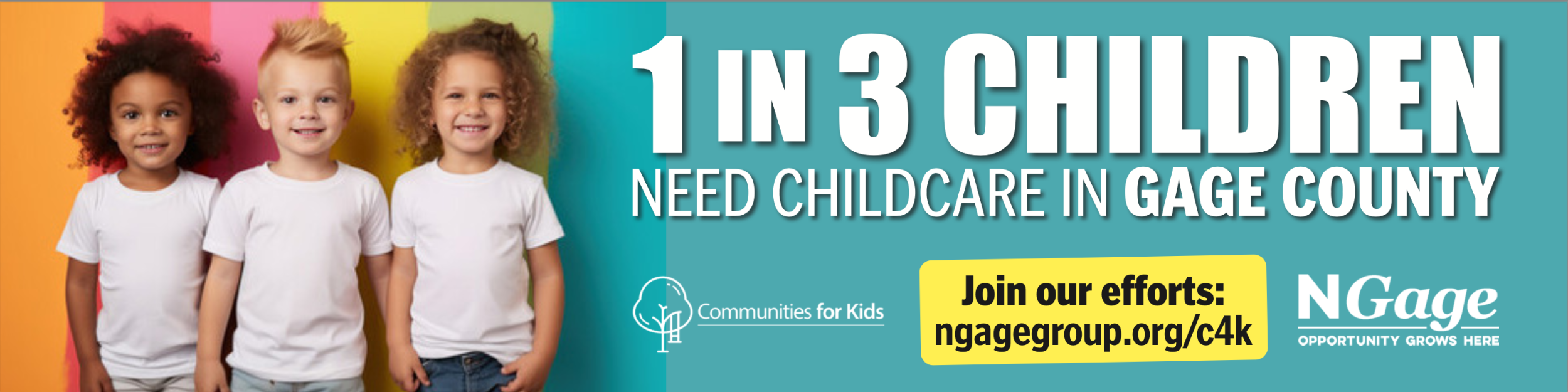 One in three children need childcare in Gage County
