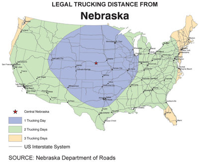 Trucking map