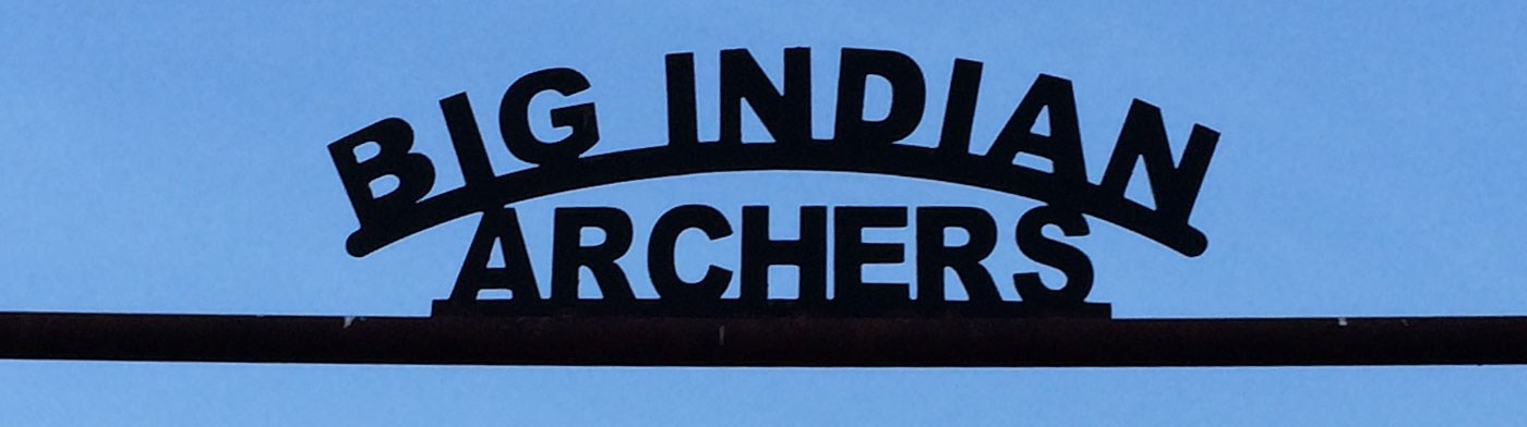 Big Indian Archers sign in Gage County, NE